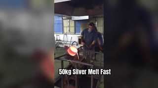 50kg Silver Melting & Ingot Casting