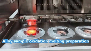 Alloy sample oxidation melting preparation